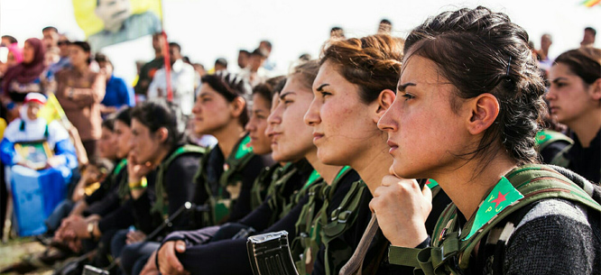 Resultado de imagen de rojava women