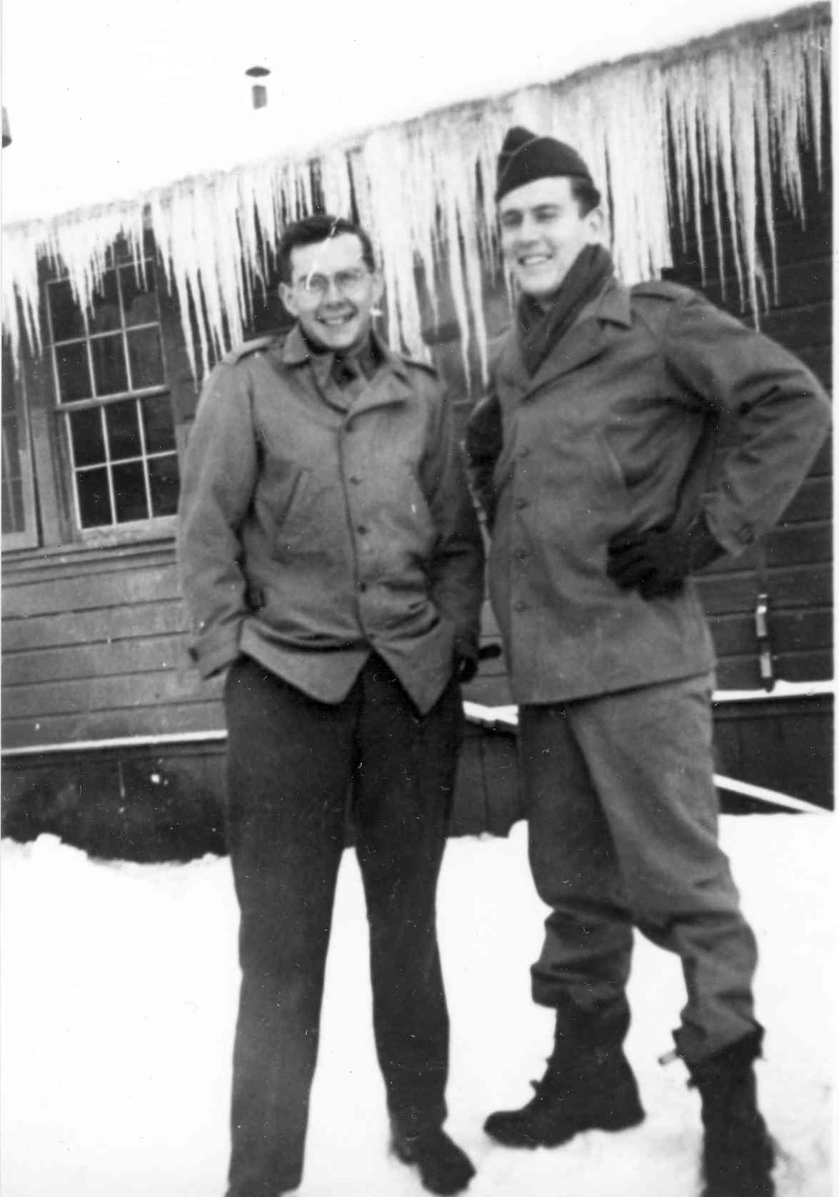 Irving Howe (left) in Alaska, early 1940s.