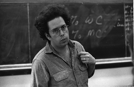 Graduate student Marshall Berman, shown here at Harvard in 1968, was alienated by the editors' positions on the Vietnam War.